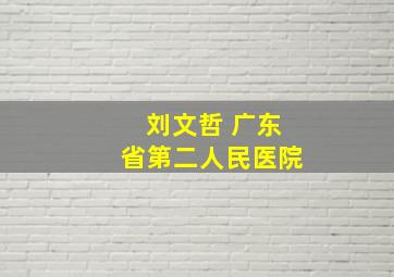 刘文哲 广东省第二人民医院